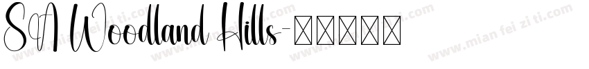 SA Woodland Hills字体转换